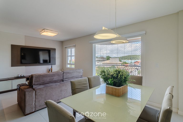 Apto c/ churrasq. e vista a 130m da Praia RSD0202