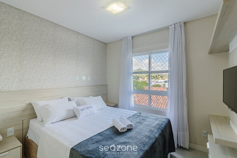 Apto c/ churrasq. e vista a 130m da Praia RSD0202