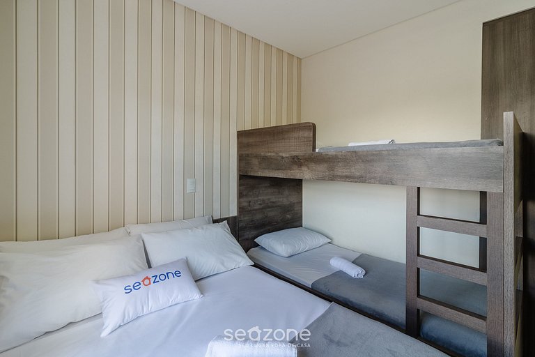 Apto c/ parrilla y vista a 130 m del mar RSD0202