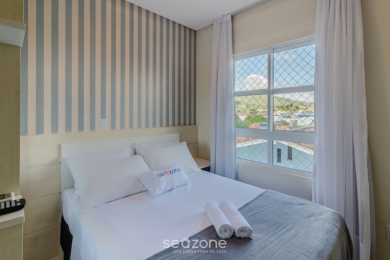 Apto c/ churrasq. e vista a 130m da Praia RSD0202