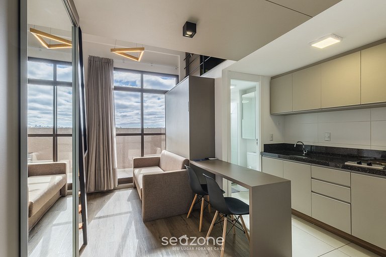 Estúdio Moderno c/ Churrasqueira e Garagem ECO1110