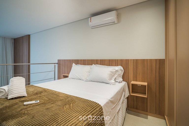 Loft Completo a 290 m da Praia CPH0202