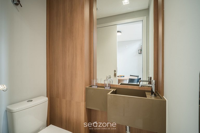 Loft Completo a 290 m da Praia COE0202