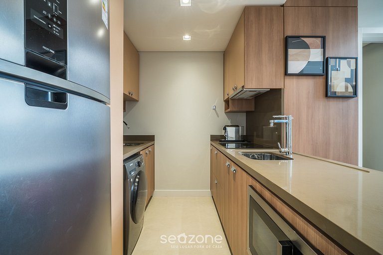 Loft Completo a 290 m da Praia COE0202