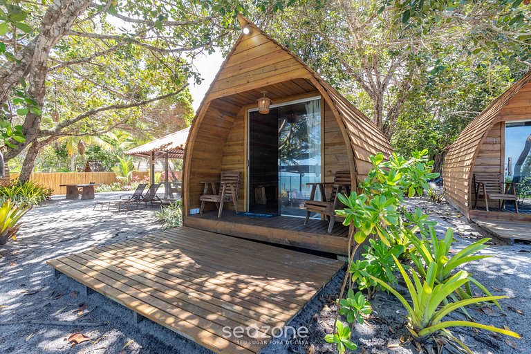 Cabana Pé na Areia com Vista Mar OTX0002