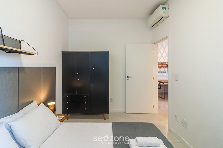 Apto c/ Churrasq. a 550 m da Praia ETP0602