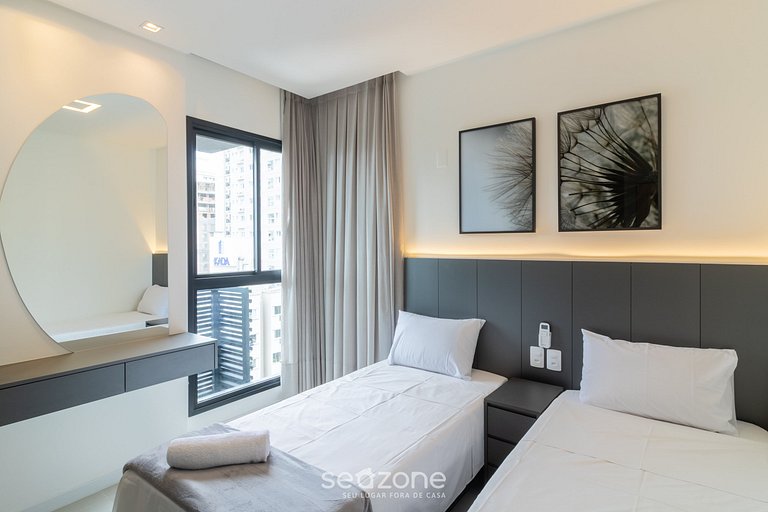 Apto con Balcón Gourmet cerca del Mar OZN1004