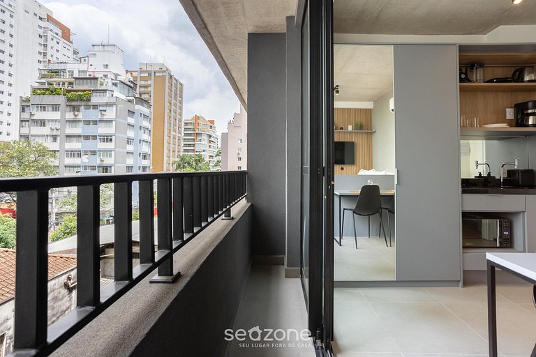 Studio em edf. c/ piscina, Jardim Paulista ONN0414