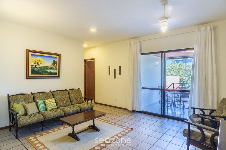 Apto c/ Churrasq. a 400 m da Praia ERR0104