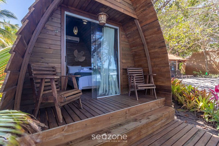 Cabana Pé na Areia com Vista Mar OTX0004