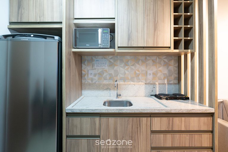 Apto 1 suíte, em prédio c/ academia HGR0609