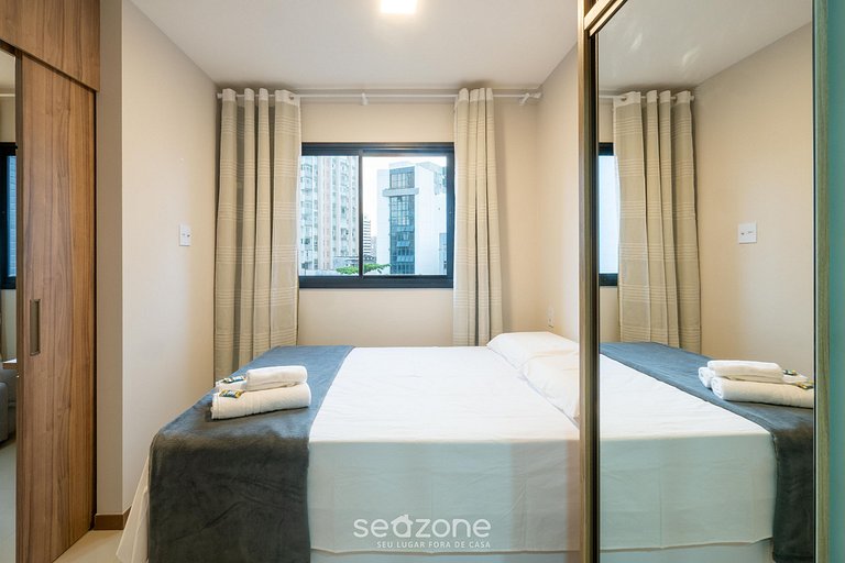 Apto c/ 1 suite, en edificio con gimnasio HGR0609