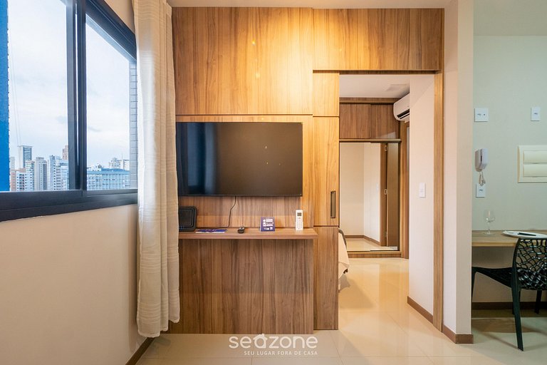 Apto c/ 1 suite, en edificio con gimnasio HGR0609