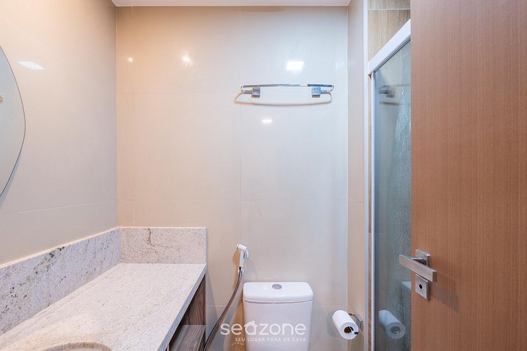 Apto c/ 1 suite, en edificio con gimnasio HGR0609