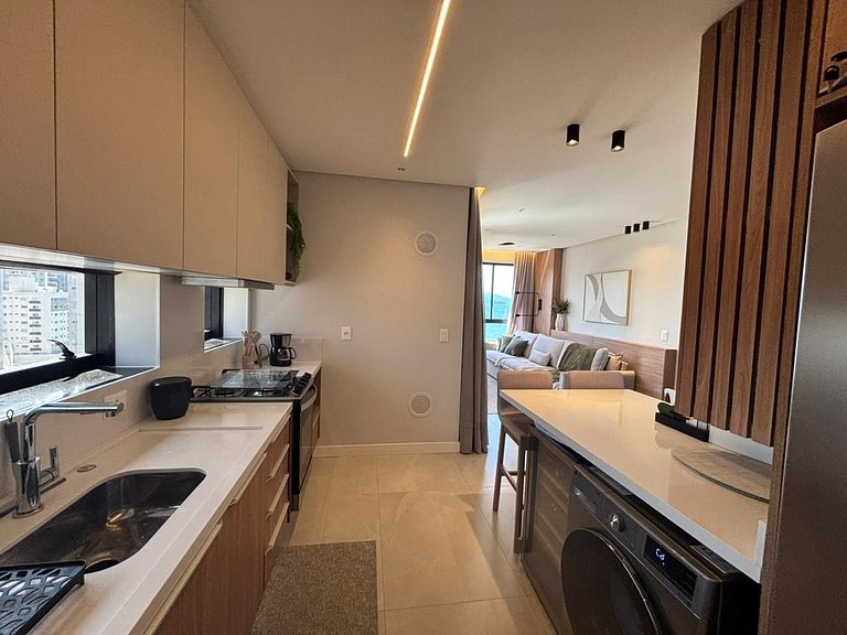 Apto Novo c/ Churrasqueira e Vista Mar | AXP1301