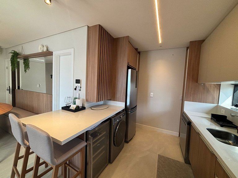 Apto Novo c/ Churrasqueira e Vista Mar | AXP1301