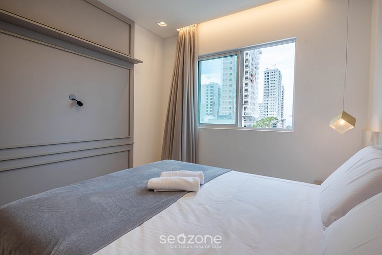 Apto c/ churrasq. a 450m do mar, Perequê SRF0601