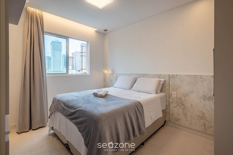 Apto c/ parrilla a 450 m del mar, Perequê SRF0601