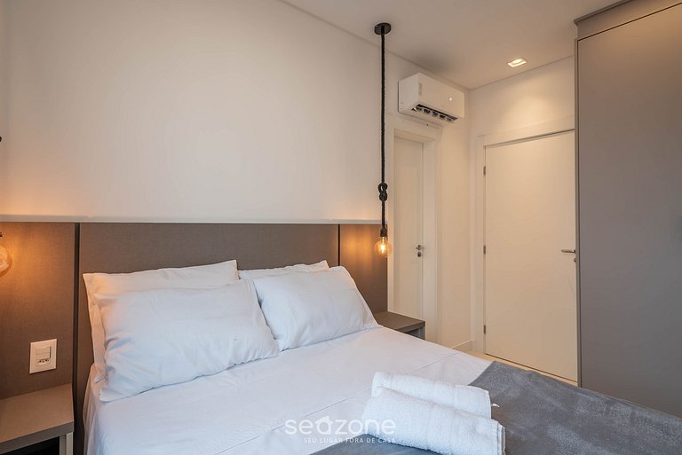 Apto c/ parrilla a 450 m del mar, Perequê SRF0601