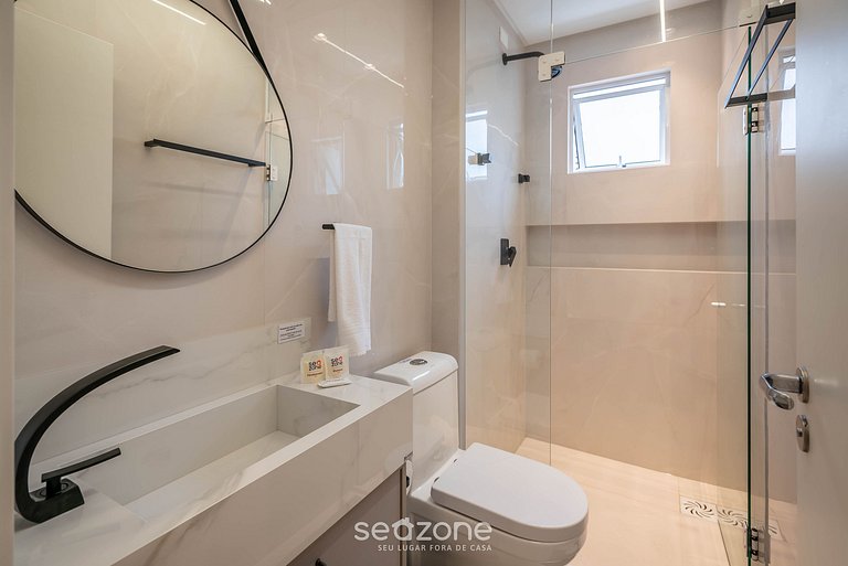 Apto c/ parrilla a 450 m del mar, Perequê SRF0601