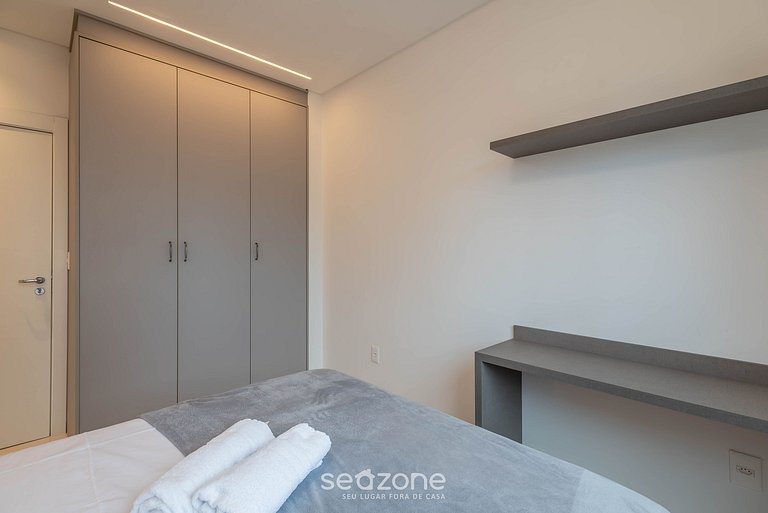 Apto c/ parrilla a 450 m del mar, Perequê SRF0601