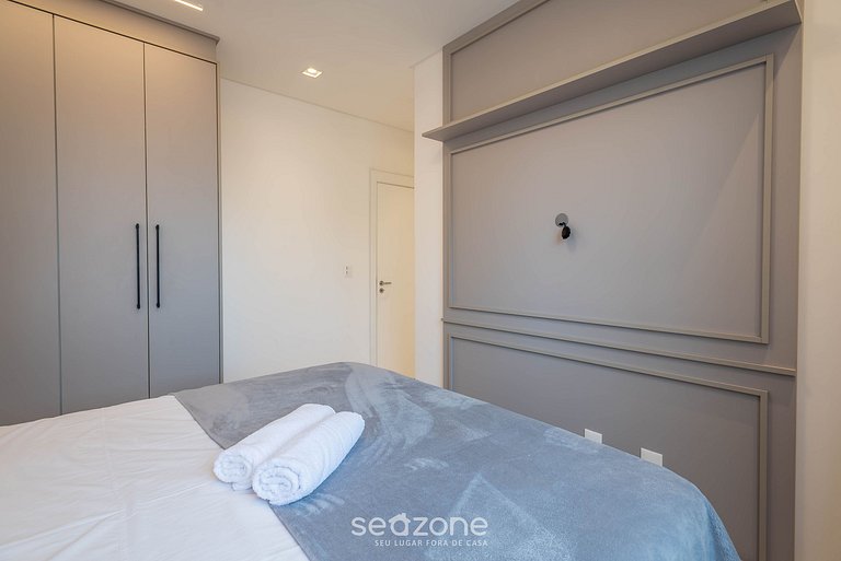 Apto c/ churrasq. a 450m do mar, Perequê SRF0601