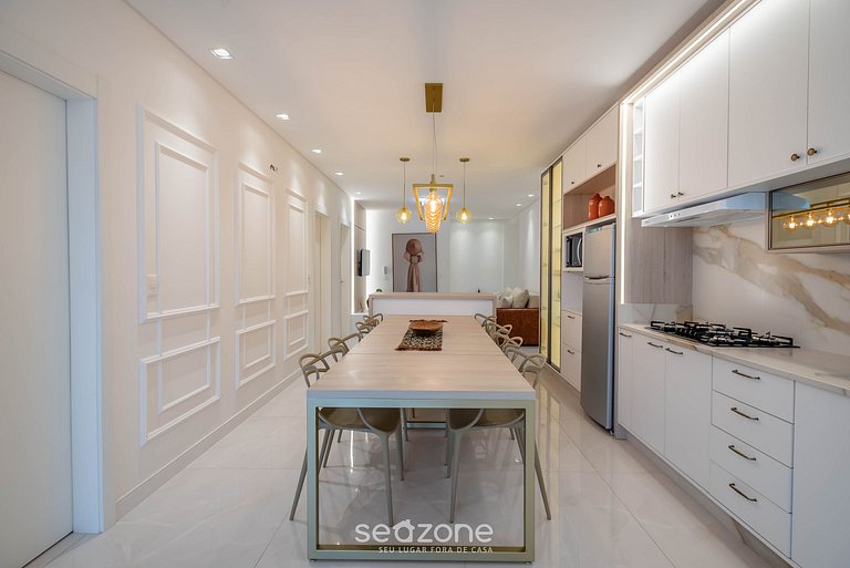 Apto c/ churrasq. a 450m do mar, Perequê SRF0601