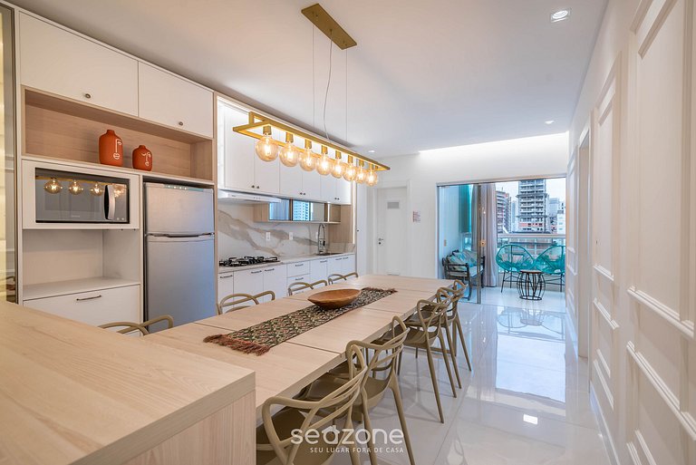 Apto c/ churrasq. a 450m do mar, Perequê SRF0601