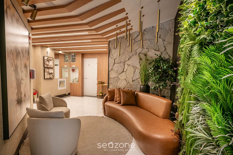 Apto c/ churrasq. a 450m do mar, Perequê SRF0601