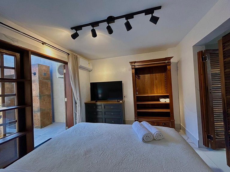 Apto c/ jacuzzi e jardim a 350m da Praia PSN002