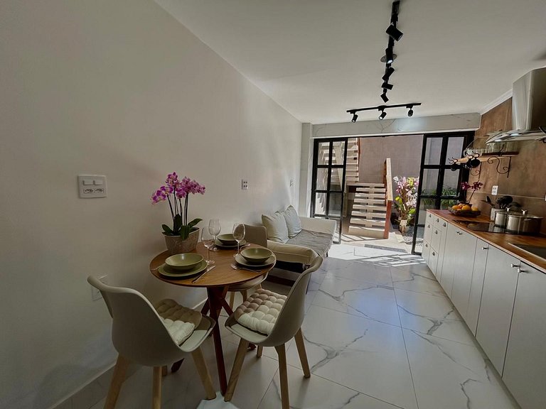 Apto c/ jacuzzi e jardim a 350m da Praia PSN002