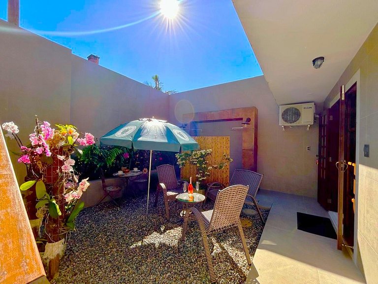 Apto c/ jacuzzi e jardim a 350m da Praia PSN002