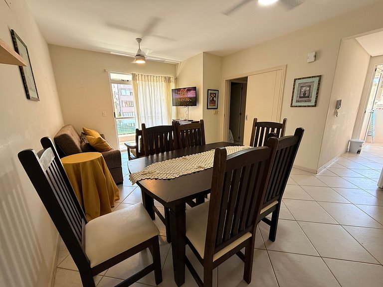 Apto c/ Churrasqueira a 190m da Praia PGA0205