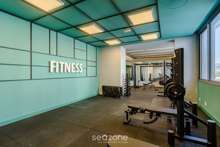 Alojamientos completos y modernos en edificio con gimnasio -