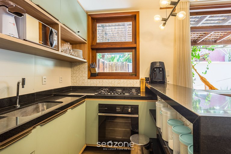 Apto c/ área gourmet e churrasq. em Maraú CVB0126