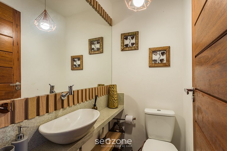 Apto c/ área gourmet e churrasq. em Maraú CVB0126