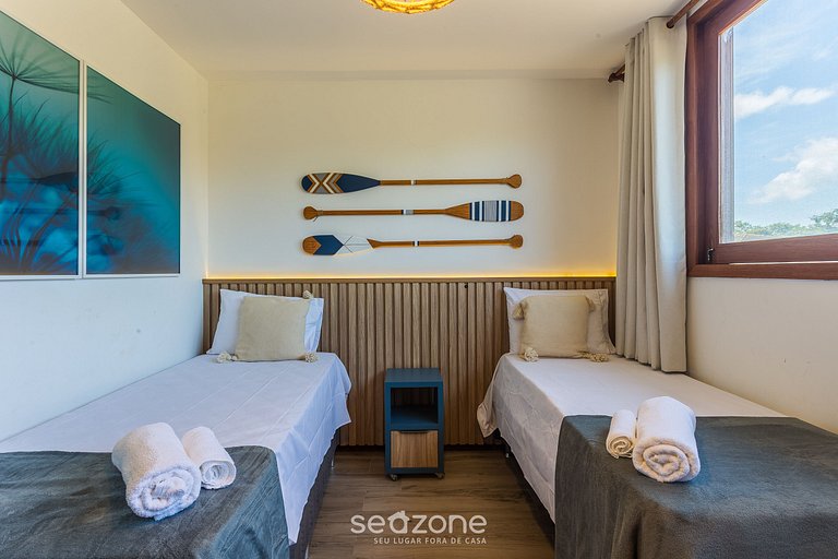 Apto c/ área gourmet e churrasq. em Maraú CVB0126