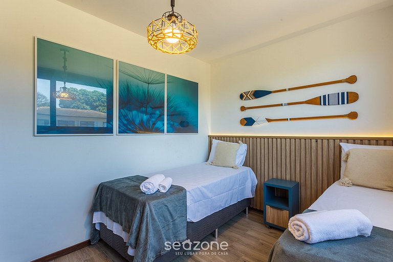 Apto c/ área gourmet e churrasq. em Maraú CVB0126