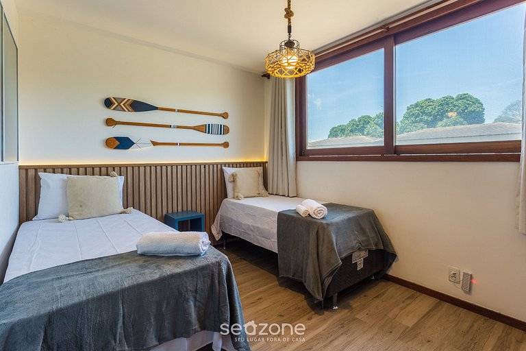 Apto c/ área gourmet e churrasq. em Maraú CVB0126