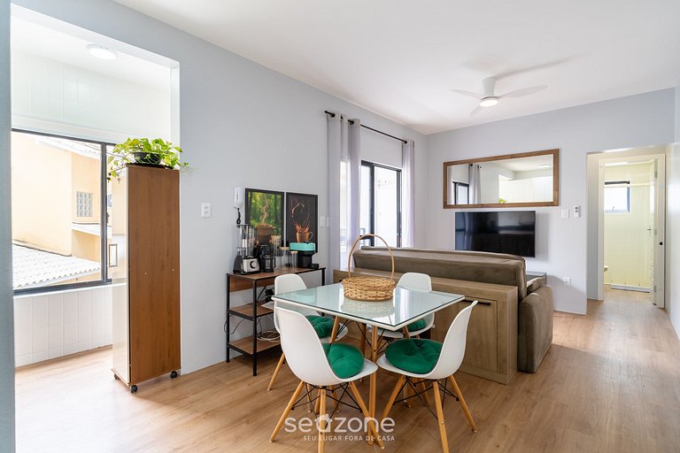 Apto 1QT C/ churrasq. a 800m do Mar DFC0101