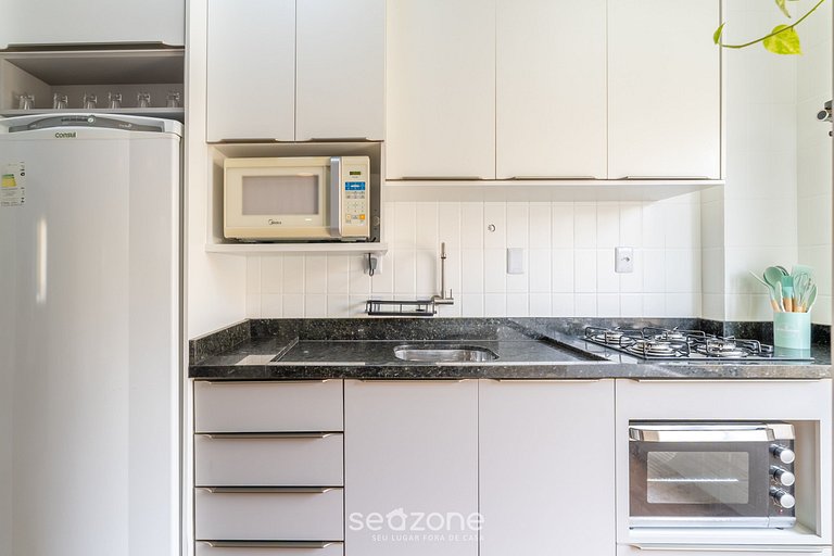 Apto 1QT C/ churrasq. a 800m do Mar DFC0101