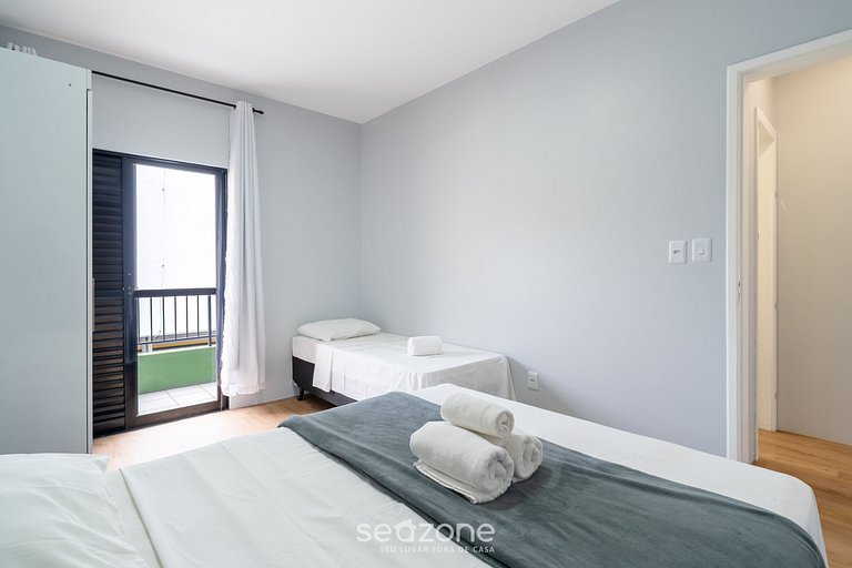 Apto 1QT C/ churrasq. a 800m do Mar DFC0101