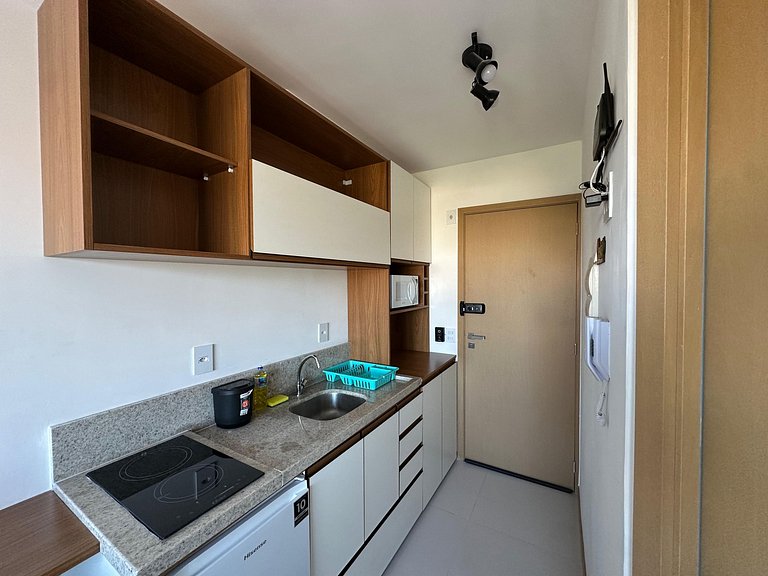 Studio en Salvador en edificio con piscina HFO0609