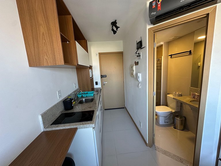 Studio en Salvador en edificio con piscina HFO0609