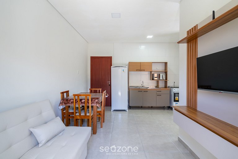 Apto con parrilla gourmet en Ingleses SJS0008