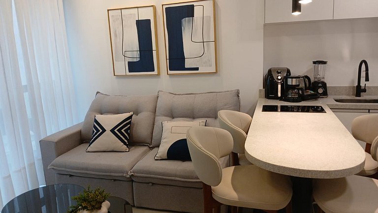 Apto 1D cond. c/piscina 280 m playa MHF1107