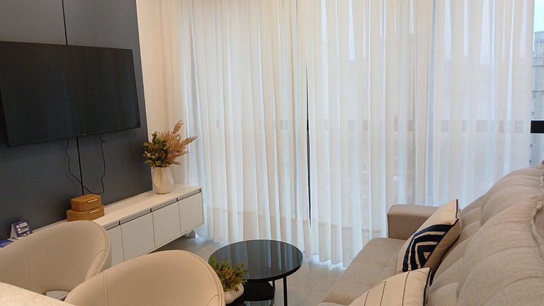 Apto 1D cond. c/piscina 280 m playa MHF1107