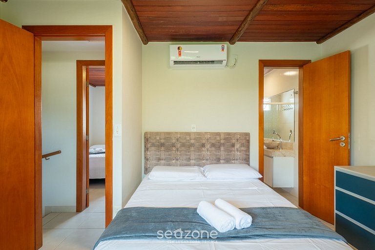 Casa em Cond. Pé na Areia Praia Itacimirim ISH0030