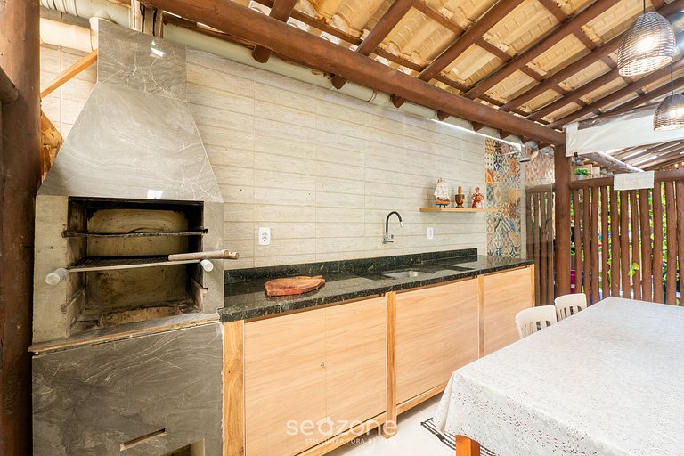 Casa em Cond. Pé na Areia Praia Itacimirim ISH0030