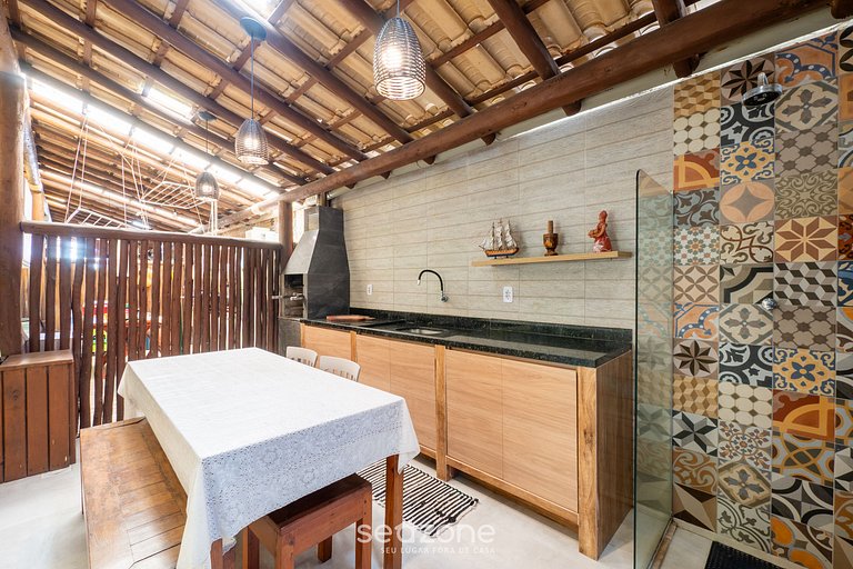 Casa em Cond. Pé na Areia Praia Itacimirim ISH0030